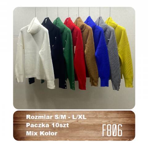 Sweter damskie F806 Mix kolor S/M-L/XL 1
