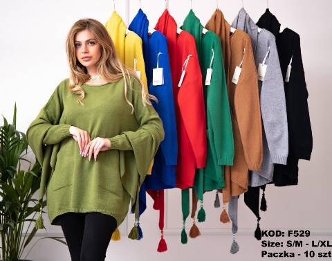 Sweter damskie F529 Mix kolor S/M-L/XL 1