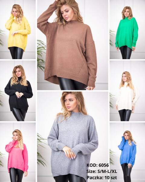 Sweter damskie 6056 Mix kolor S/M-L/XL