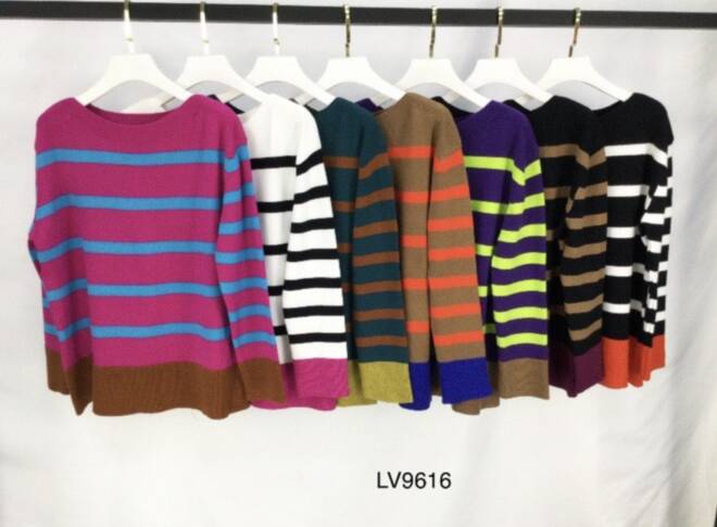 Sweter damskie LV9616 MIX KOLOR  M-2XL