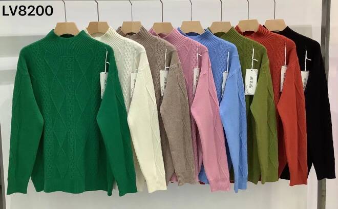 Sweter damskie LV8200 MIX KOLOR  M-2XL