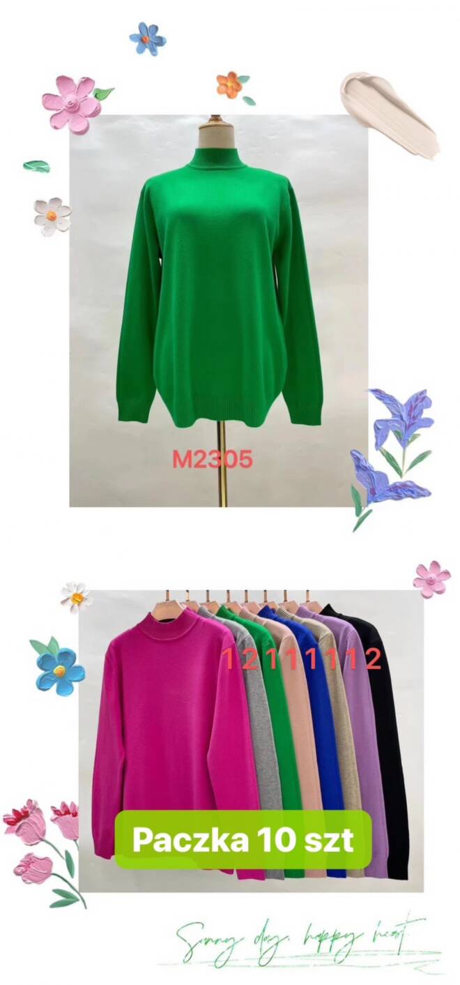 Sweter damskie M2305 MIX KOLOR  XL-3XL