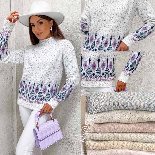 Sweter damskie 9019 MIX KOLOR  Standard