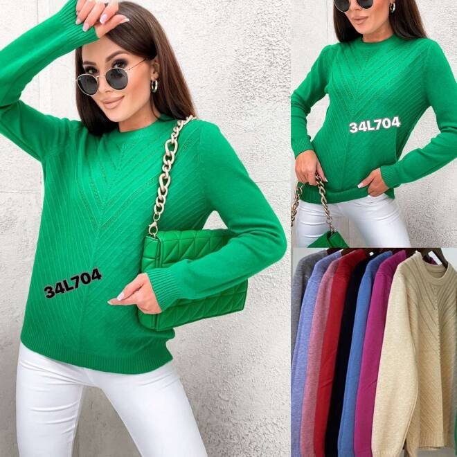 Sweter damskie L704 MIX KOLOR  L-2XL