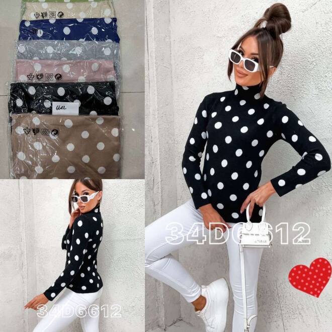 Sweter damskie D6612 MIX KOLOR  S/M-L/XL 1
