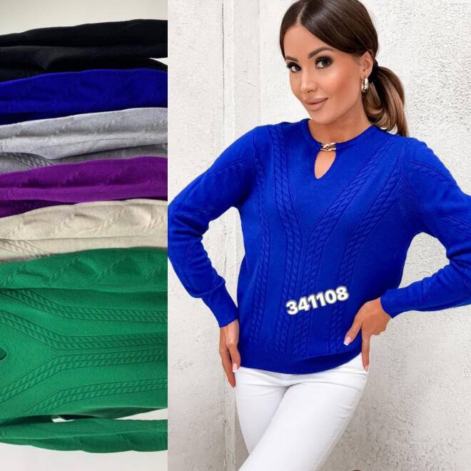 Sweter damskie 1108 MIX KOLOR  M-2XL