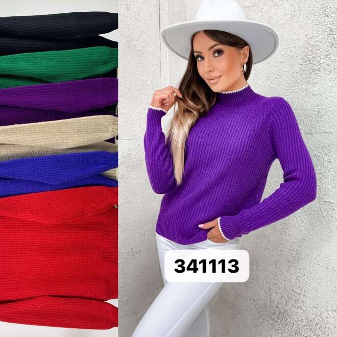 Sweter damskie 1113 MIX KOLOR  M-2XL 1