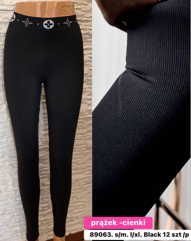 Leginsy damskie 89063 1 kolor  S/M-L/XL