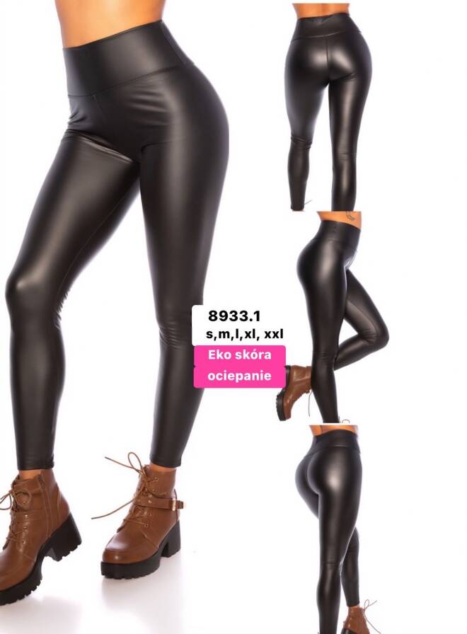 Spodnie z eko-skóry damskie 8933 1 kolor  S-2XL 1