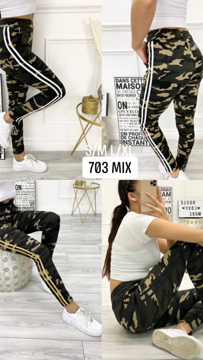 Spodnie damskie 703 MIX KOLOR  S/M-L/XL