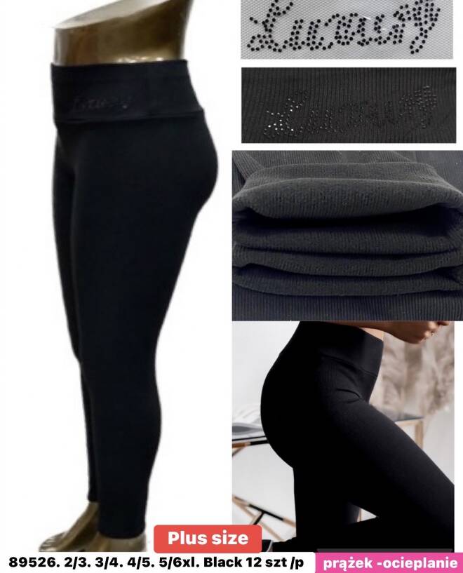 Leginsy damskie 89526 1 kolor  2XL-6XL