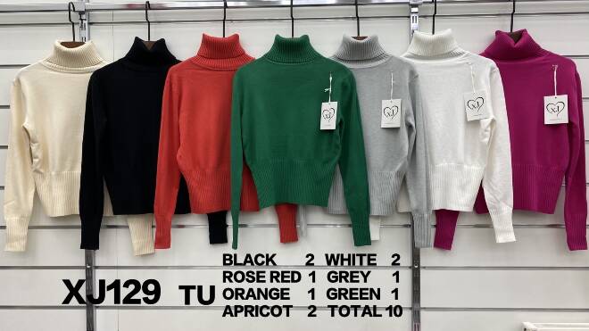 Sweter damskie XJ129 MIX KOLOR  Standard