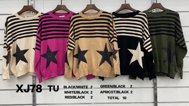 Sweter damskie XJ78 MIX KOLOR  Standard 1