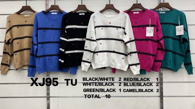 Sweter damskie XJ95 MIX KOLOR  Standard