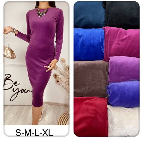 Sukienka damskie 9081 1 kolor S-XL (Towar Polskie)