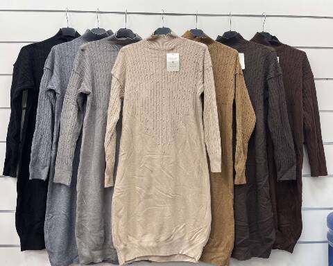 Sukienka damskie 9148 Mix kolor Standard (Towar Włoskie)