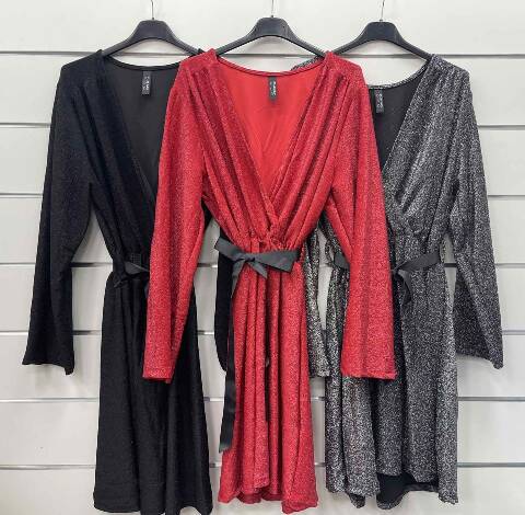 Sukienka damskie 9151 Mix kolor Standard (Towar Włoskie)