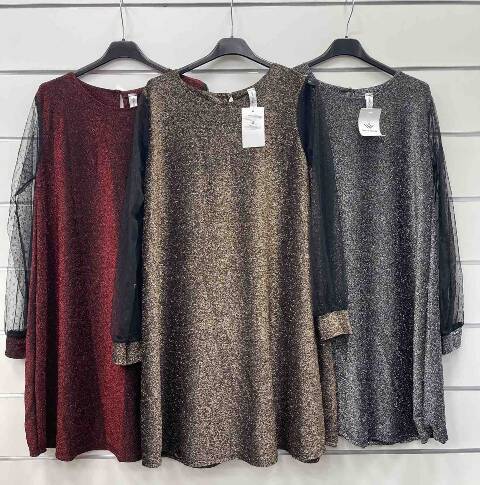 Sukienka damskie 9158 Mix kolor Standard (Towar Włoskie)