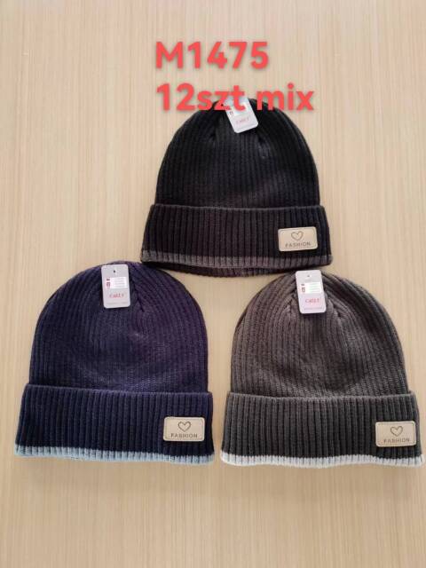Czapka meskie zimowa M1475 Mix kolor Standard 1