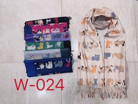 Szaliki damskie W-024 Mix kolor Standard