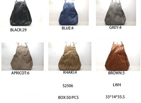 Plecak damskie S2506 Mix kolor Standard