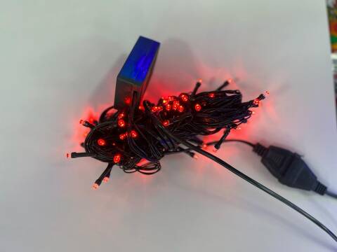 Lampki 9370 1 kolor 8m-100led