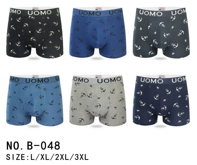 Bokserki męskie B-048 MIX KOLOR  L-3XL 1