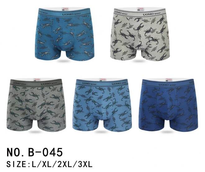 Bokserki męskie B-045 MIX KOLOR  L-3XL 1