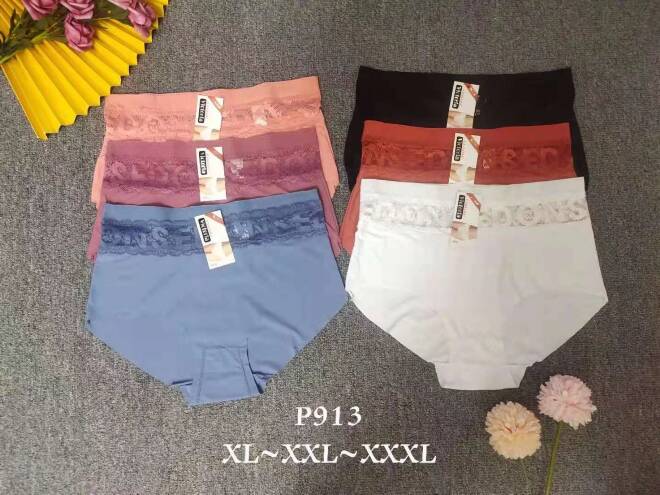 Majtki damskie P913 MIX KOLOR  XL-3XL