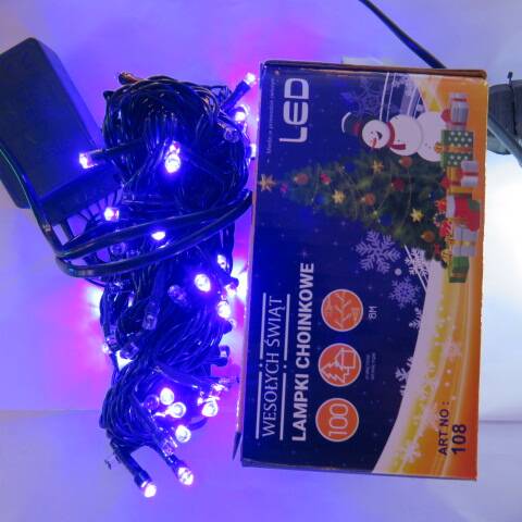 Lampki led 9498 1 kolor 8m-100led