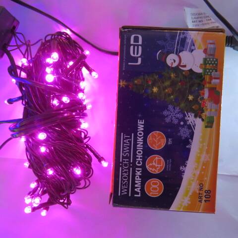 Lampki led 9500 1 kolor 8m-100led