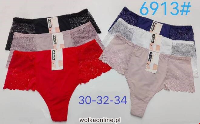 Majtki damskie 6913 MIX KOLOR  30-34