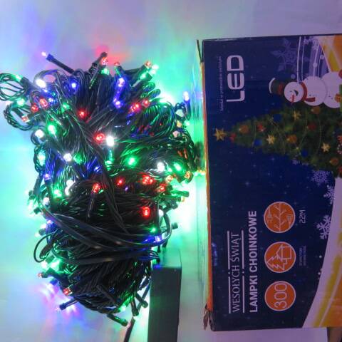Lampki led 9514 1 kolor 22m-300led 1