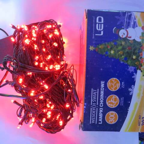 Lampki led 9518 1 kolor 22m-300led 1