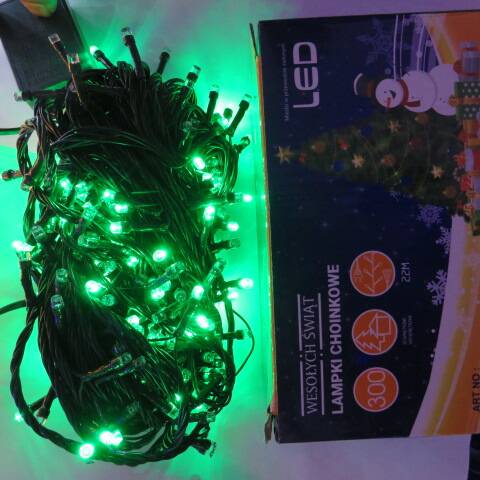 Lampki led 9521 1 kolor 22m-300led 1