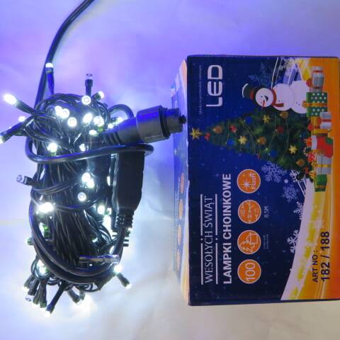 Lampki led 9555 1 kolor 8m-100led