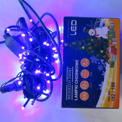 Lampki led 9557 1 kolor 8m-100led