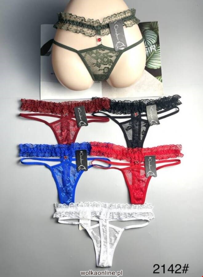Stringi damskie 2142 MIX KOLOR  Standard