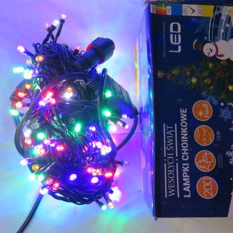 Lampki led 9561 1 kolor 15m-200led