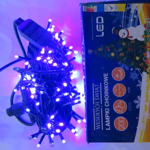 Lampki led 9563 1 kolor 15m-200led 1