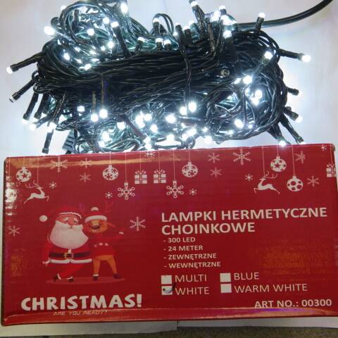 Lampki led 9567 1 kolor 24m-300led