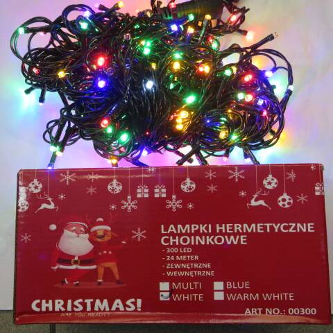 Lampki led 9569 1 kolor 24m-300led