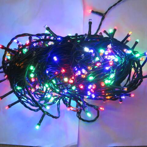 Lampki led 9572 1 kolor 38m-500led 1