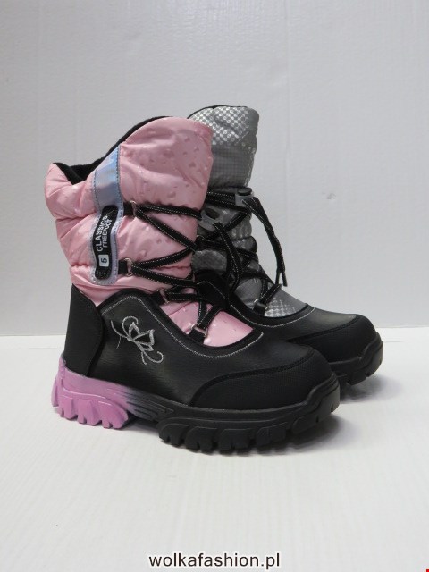 Botki Dziecięce K21 GREY/PINK 32-37  1