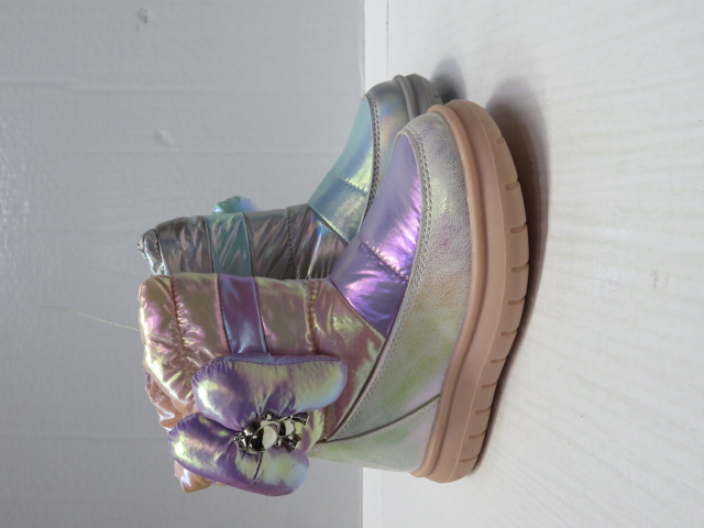 Botki Dziecięce K25 SILVER/PINK 22-27