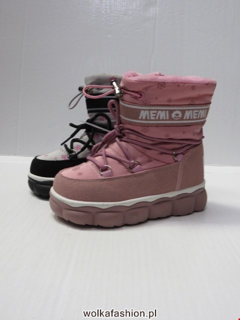 Botki Dziecięce K34 BLACK/PINK 27-32