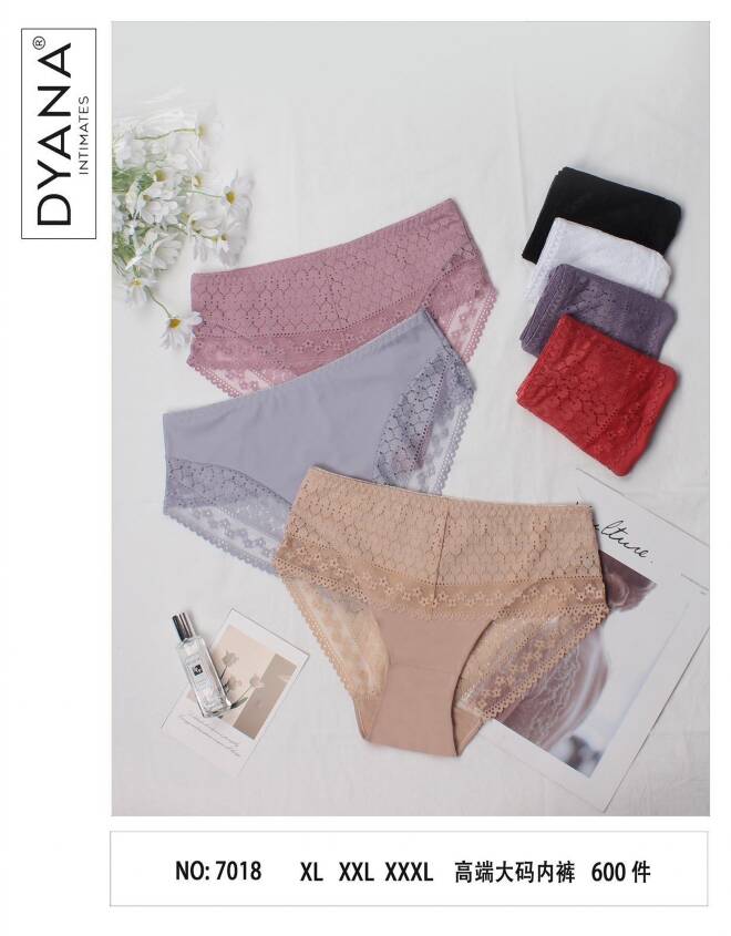 Majtki damskie 7018 MIX KOLOR  XL-3XL