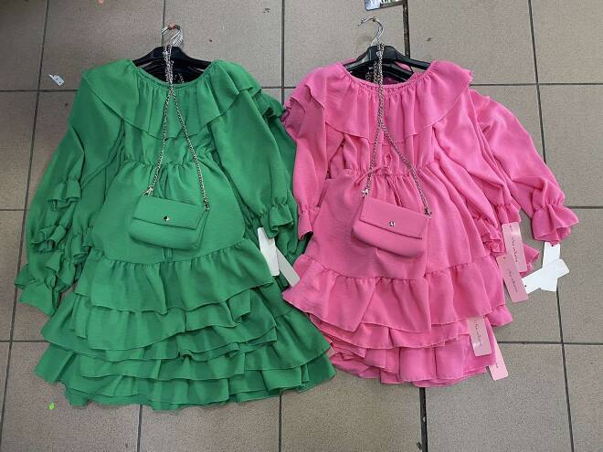 Sukienka dziewczęca 9654 1 kolor  4-14 1