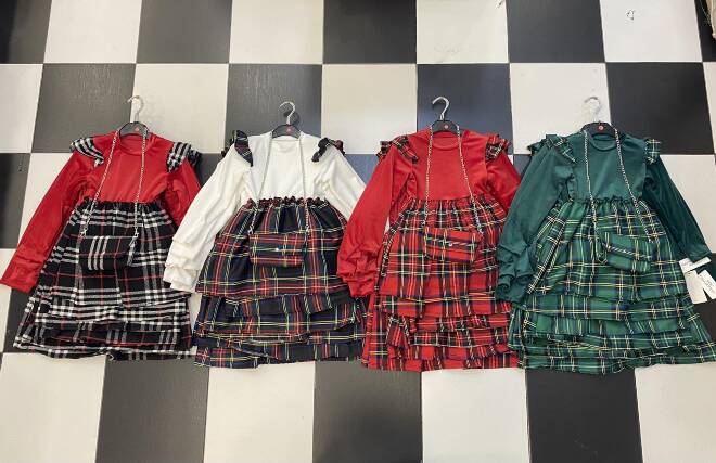 Sukienka dziewczęca 9666 1 kolor  4-14