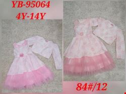 Sukienka dziewczęca YB-95064 1 kolor  4-14